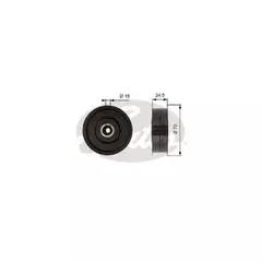 (7803-21472) Ролик приводного ремня Mercedes C-Class (W203,204,S203,204) 05-, CLK (C209,A209) 05-, E-Class (W211,212,S211,212,A207) 05-, Sprinter (906) 06-