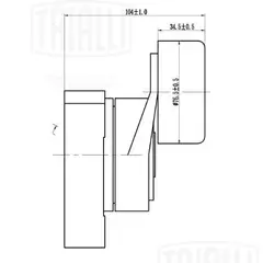 Ролик приводного ремня для автомобиля Honda Accord (04-) 2.0/2.2/2.4, CM 2304