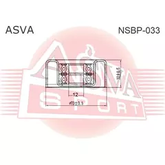 Ролик обводной приводного ремня Asva NSBP-033 - ASVA арт. NSBP-033