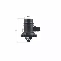 Термостат OPEL: ADAM 1.0/1.2/1.4/1.4 LPG 12-, ASTRA J 1.4 09-, CORSA D 1.2/1.4 06-, CORSA D Van 1.2 06- VAUXHALL: ADAM 1.2/1.4/1.4 LPG 12-, ASTRA Mk VI (J) 1.