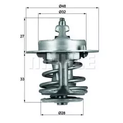 Вставка термостата MAHLE TX 63 88 - MAHLE арт. TX 63 88