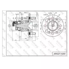 Ступица задняя в сборе с подшипником (+ABS) Hyundai (Getz 2002-), Kia (Picanto)
