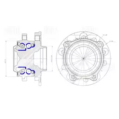Ступица передняя в сборе с подшипником для автомобиля Mercedes E (W213) (16-)/C (W205) (14-), MR 1535