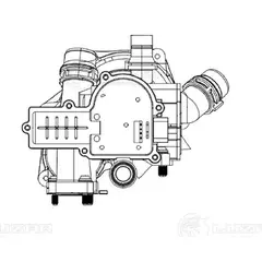 N/50453233/LUZAR/Термостат для а/м Skoda Octavia A7 (13-)/Audi A6 (C7) (11-) 1.8T/2.0T (с корпусом) (LT 1811)