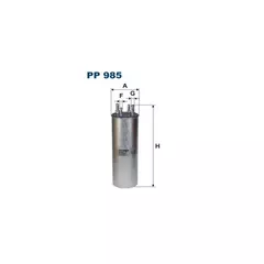 Фильтр топливный FILTRON PP985