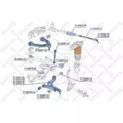 Тяга рул. нак.л. vwaudiporche 99-06 перед лев Stellox 55-00340-SX - Stellox арт. 55-00340-SX