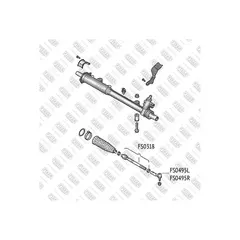 Тяга рулевая AUDI Q7 06->/PORSCHE Cayenne 02->/VW Touareg 02-> - FIXAR арт. FS0318