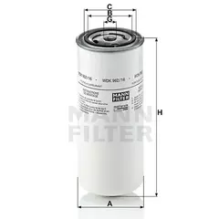 Топливный фильтр MANN-FILTER WDK962/16