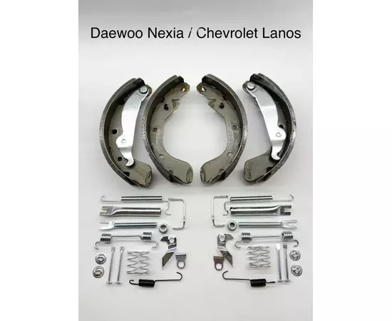 Колодки тормозные задние на Daewoo Nexia, Chevrolet Lanos с установочным комплектом