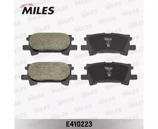 Колодки тормозные MILES E410223 Low-metallic LEXUS RX300/RX330/RX350 03>08/RX400H 05>09 задние E410223 (1шт)