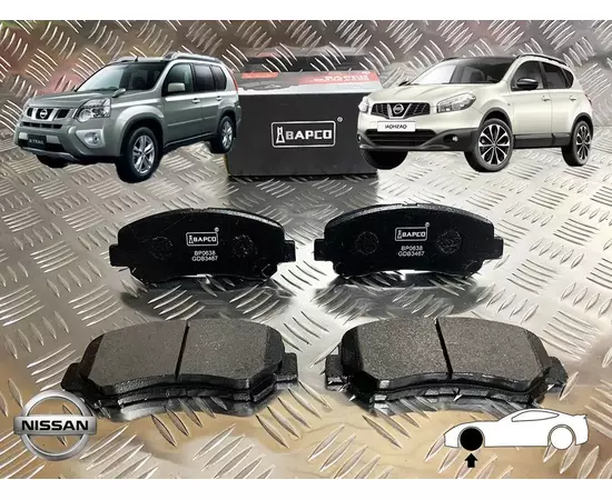 Колодки тормозные дисковые передние Nissan Qashqai all 07 /X-trail 07 (старый арт. CKN-26) GK0741