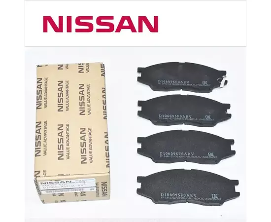 Колодки тормозные Nissa Almera N16 B10RS Sunny-Coupe; D1060-6N0X1, Nissan D106095F0ARV передние, оригинал