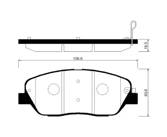Колодки тормозные передние Hyundai Santa Fe 2, Kia Sorento XM 09-, Mohave Hsb hp1042.