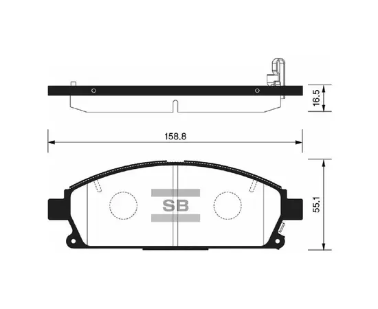 Колодки тормозные Sangsin Brake SP1365 Передние