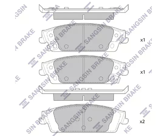 Колодки тормозные CHEVROLET TAHOE/CADILLAC ESCALADE 15- задние