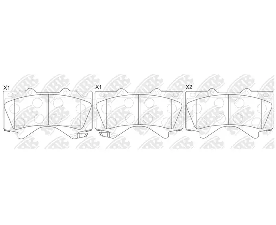 Колодки тормозные NiBK PN1541 Передние