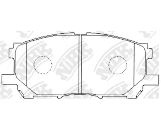 Колодки тормозные NiBK PN1497 Передние