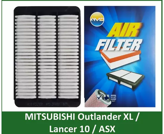 Фильтр воздушный AMD.JFA88 для MItsubishi ASX Lancer X Outlander II (XL)/ CITROEN C-Crosser / PEUGEOT 4008 4007 на Митсубиси Лансер 10 Оутлендер 2 XL Пежо Ситроен аналогичен MANN FILTER C 27 003/1