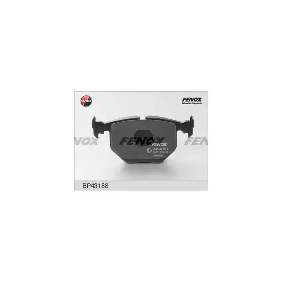 КОЛОДКИ ТОРМОЗНЫЕ ДИСКОВЫЕ BMW 3(E46), 5(E39), 7(E38) X3 (E83, E83N), X5(E53) -05 123,1*59,2*16 зад Fenox BP43188