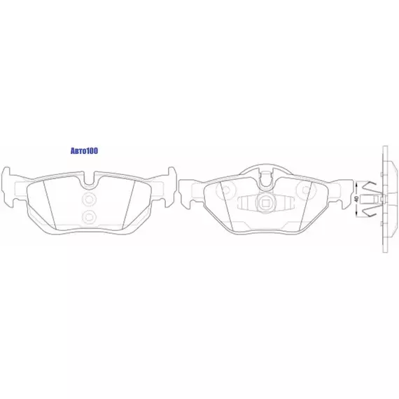 Колодки тормозные BMW E81/E87/E90/E91/E84 X1 задние