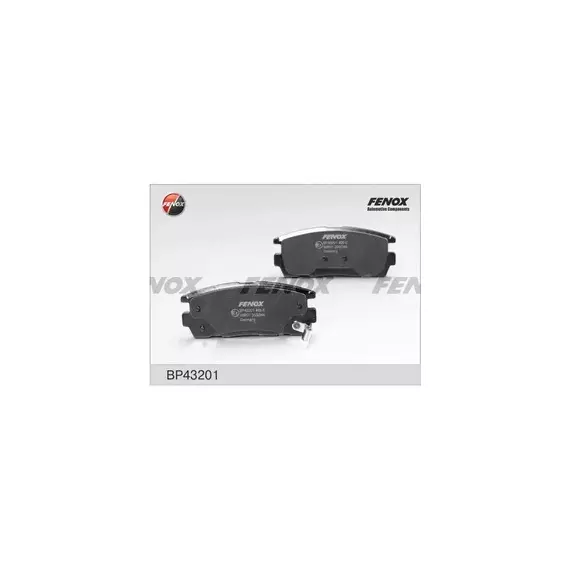 m/1360852/FENOX/Колодка тормозная (кт.4 шт) Chevrolet Captiva 2.0-2.4, 06-, Opel Antara 2.4i-3.2i/2.0CDT, 07- 110,7*