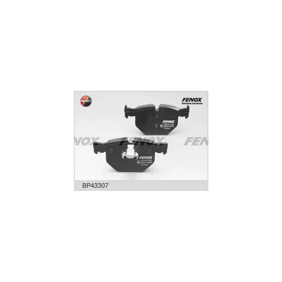 КОЛОДКИ ТОРМОЗНЫЕ ДИСКОВЫЕ BMW E90, E91 2.0-3.0, 05-, ATE 123.1/122*59.58.2 Задние Fenox BP43307