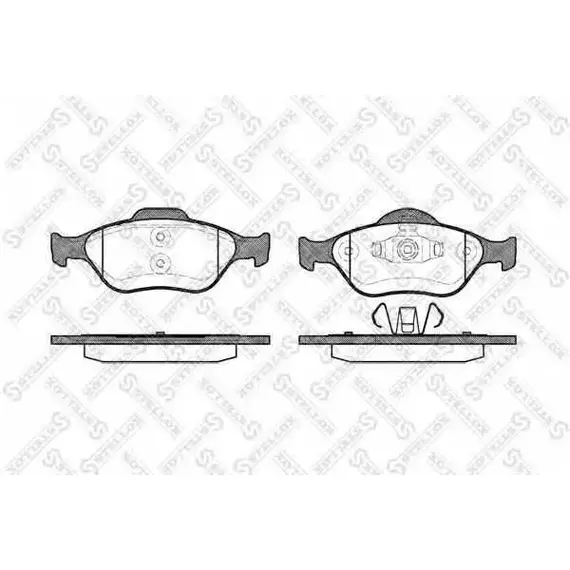 Колодки тормозные передние дисковые Ford Fusion/Fiesta/Mazda/Форд Фьюжн/Фиеста/Мазда 2