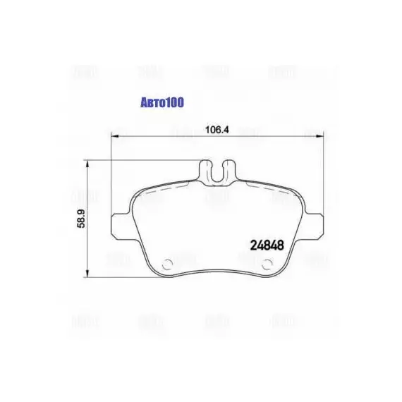 Колодки тормозные MERCEDES A(W176) 12-/B(W246) 11- задние