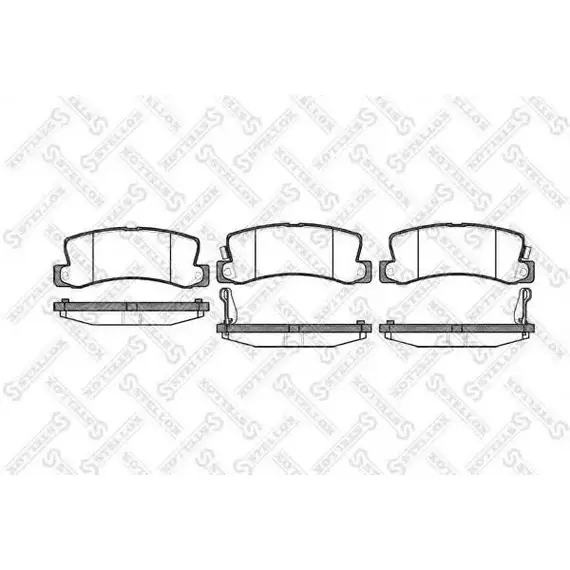 Колодки тормозные Stellox 225 022-SX