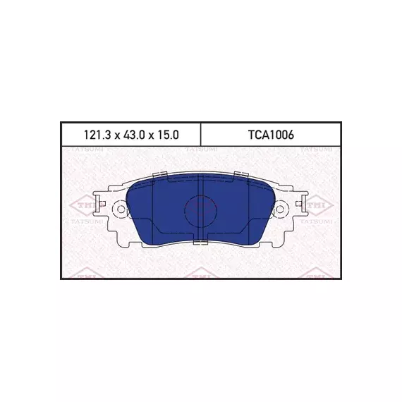 Колодки тормозные дисковые задние LEXUS RX 15->