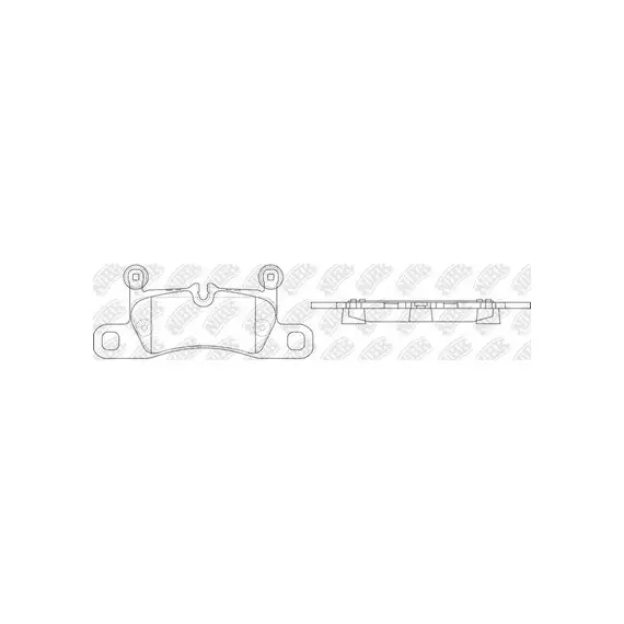 Колодки тормозные VW TOUAREG 3.0-4.2 10-/PORSCHE CAYENNE 3.0-4.8 10- задние
