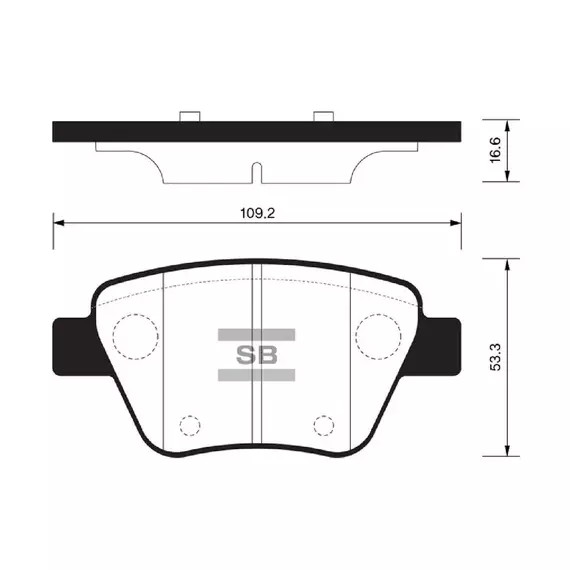 Колодки тормозные Sangsin Brake SP2314 Задние