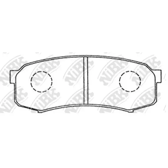 Колодки тормозные NiBK PN1243