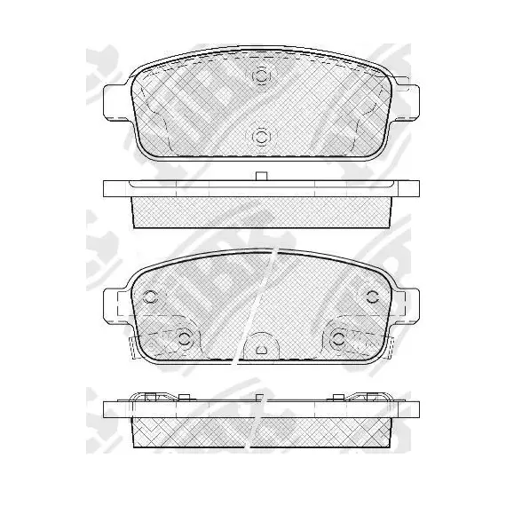 Колодки тормозные NiBK PN0392 Задние