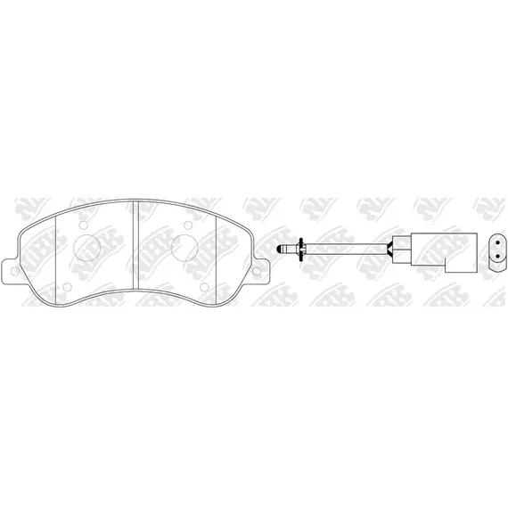 Колодки тормозные NiBK PN0444W Передние