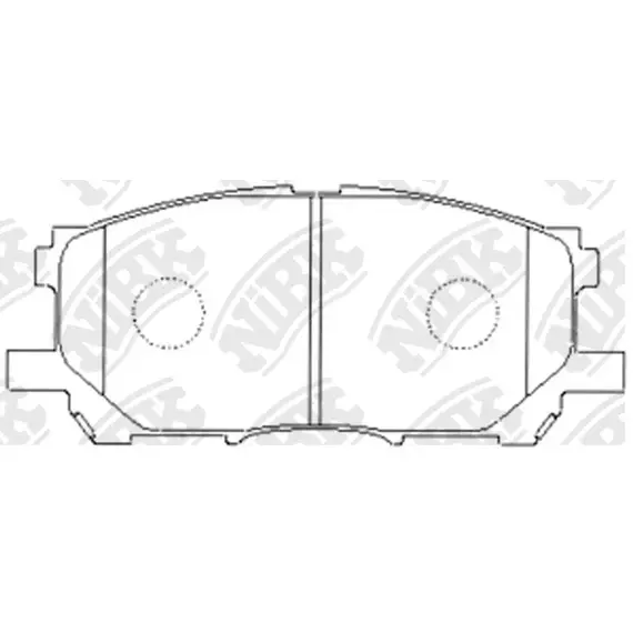 Колодки тормозные NiBK PN1497 Передние