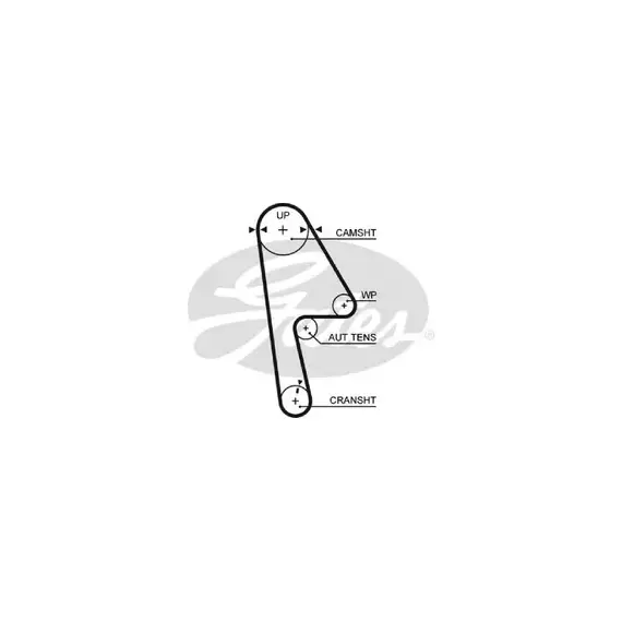 Ремень ГРМ GATES 5593XS /859715593/ Honda Civic -05/Isuzu Trooper 00-