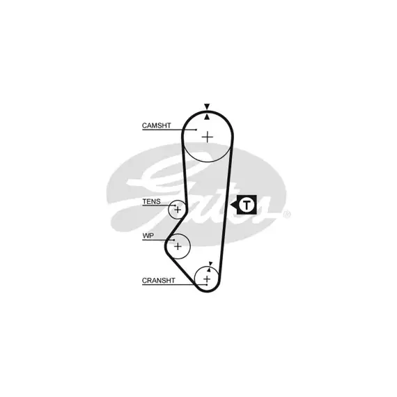 Ремень ГРМ FORD Escort 1.4-1.6 90-98/Fiesta 1.4 89-95/Sierra 1.6 89-93, CHERY Fengyun 1.6 00-05
