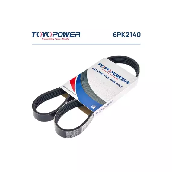 ремень TOYOPOWER поликлиновой 6PK2140 для а/м Kia Rio III (12-) 1.6i CVVT с A/C