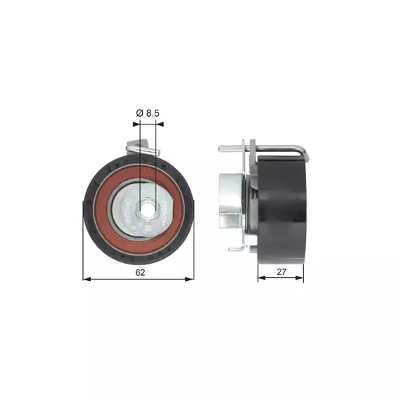 (7784-21144) Ролик приводного ремня Ford C-Max,Fiesta V,VI,Focus C-Max,II,Fusion,MondeoIV,Mazda 2,Volvo C30,S40II,V50 1.25,1.4,1.6 16V,Ti 11.01-
