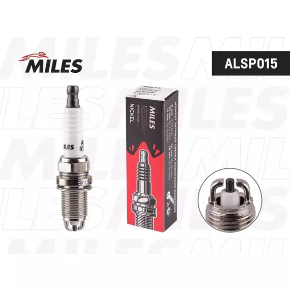 Свеча зажигания MILES ALSP015 для (LARGUS), Renault (Fluence, Kangoo, Kapture, Scenic, Laguna, Logan, Megan, Sandero), Nissan (Almera, Primera, Sunny)