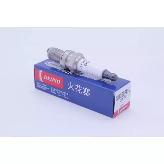 Свеча зажигания, 1 шт. DENSO XU22EPR-U (3179) - CHEVROLET Aveo, Kalos, Spark / DAEWOO Gentra / BMW E36, E34 / FIAT Doblo, Bravo, Albea, Linea, Punto, Qubo, Stilo / FORD Ka / MITSUBISHI Pajero Mini / OPEL Combo