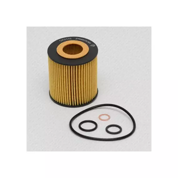 Фильтр масляный GREEN FILTER OK0116 [Картридж] BMW 1(E81,E87)/ 3(E46,E90)/ 5(E60,E61)/ X3(E83)/ Z4(E