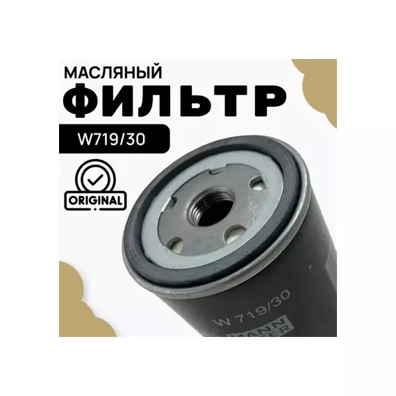Фильтр масляный VAG Octavia 96-13, Fabia 99-, A3, A4, A6, 80, 100 Golf, Passat B5, B6 Mann