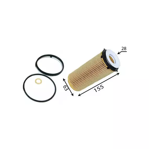 Фильтр масляный BMW 3 (E90) 08-, 5 (F07, F10) 10-, 7 (F01) 08-, X5 (E70) 10-, X6 (E71) 10- JS