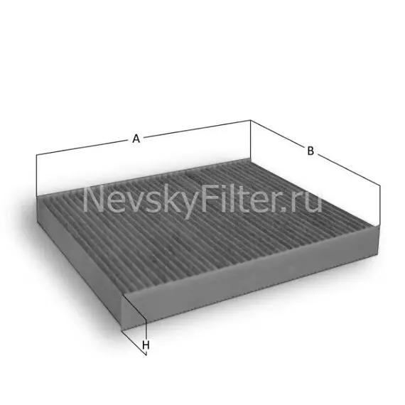 Фильтр салонный угольный Renault Dokker, NISSAN X-Trail T32, Koleos II OEM lak891 55734 cuk25012 272775038R 272775340R НЕВСКИЙ ФИЛЬТР NF6118C