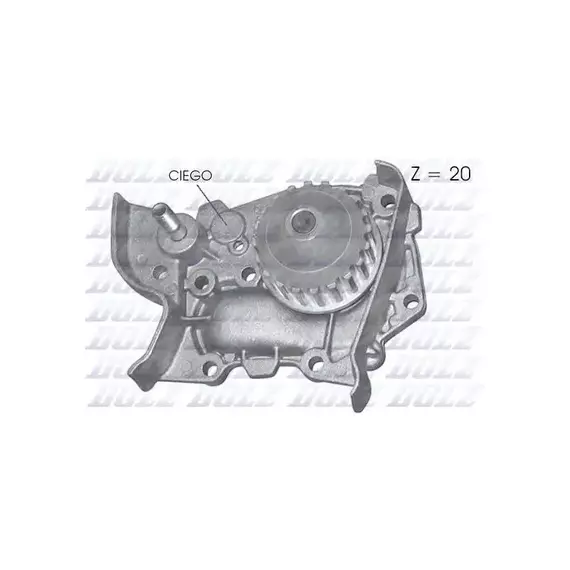 Насос водяной RENAULT Clio/Nouvelle 1.4i 90-96, Clio 1.4i 98-, Kangoo 1.2i/1.4i 98-, Megane/Megane Classic/Megane Scenic 1.4i 95-, Express 1.4 Combi 96-98