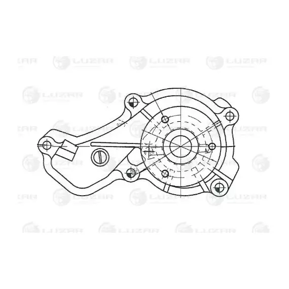 Помпа LUZAR LWP2318 Honda Civic VII (00-) / Civic (06-) 1.8i