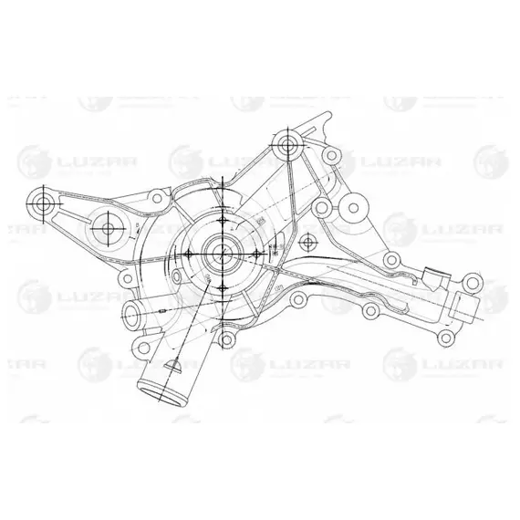 Помпа LUZAR LWP15321 Mercedes-Benz C-Class W203 (00-), E-Class W211 (02-), G W463 (90-), S-Class W22