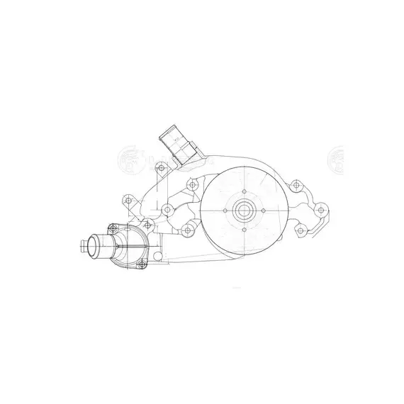LWP0540 LUZAR помпа LUZAR для а/м Cadillac Escalade/Chevrolet Tahoe (07-) 5.3i/6.2i (LWP 0540)